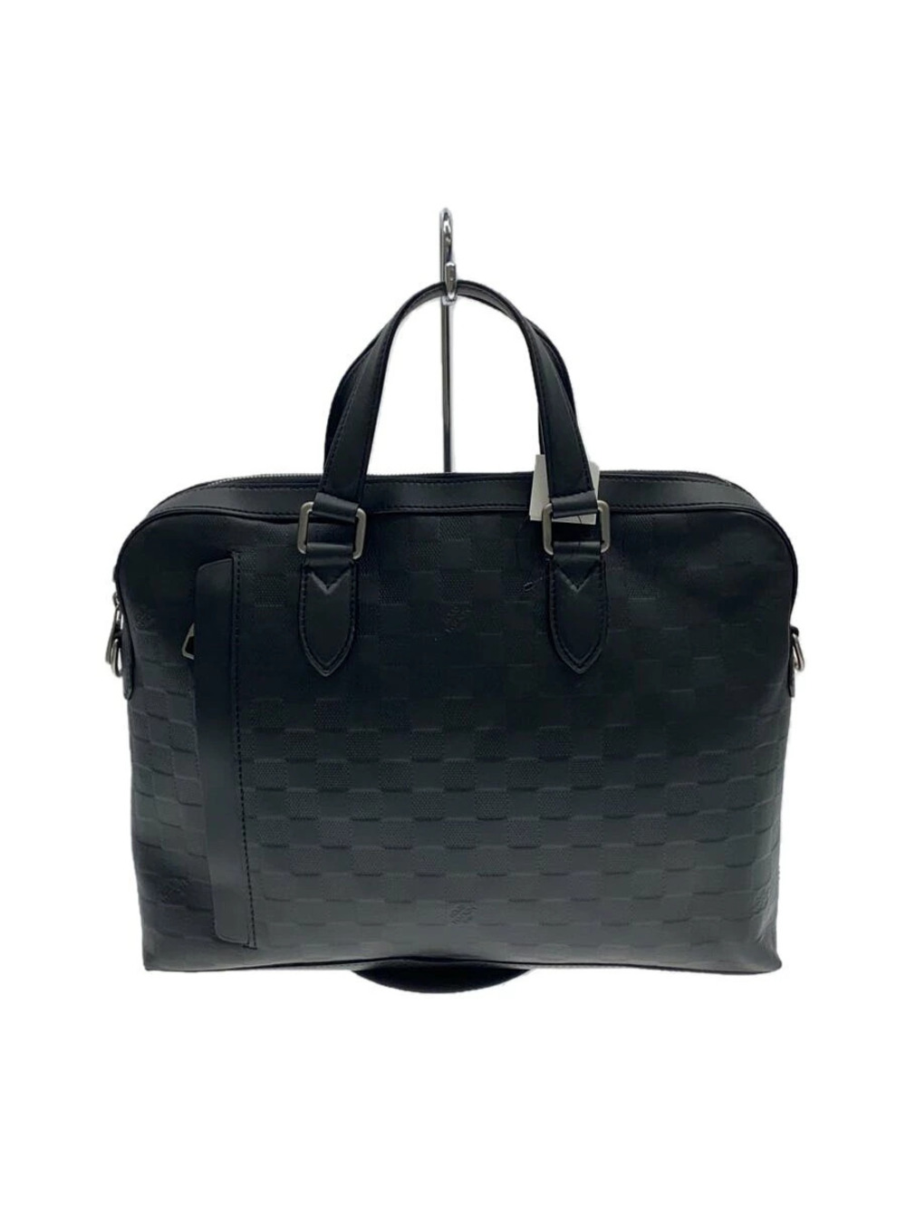 LOUIS VUITTON Studio Damier Infini Black Leather Bag